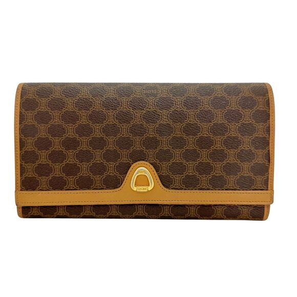 Celine Handbags - Celine Bi fold Wallet Macadam Leather Brown